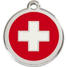 Red Dingo Enamel Swiss Cross Small