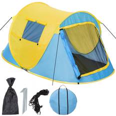Yellow Tents tectake Pop Up Beach Tent