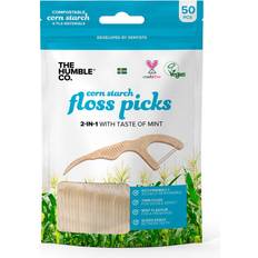 Flosser Picks The Humble Co. Natural Humble Floss Picks Mint 50-pack