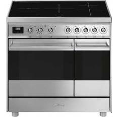 Stainless Steel Induction Cookers Smeg C92IPX9 Black, Stainless Steel