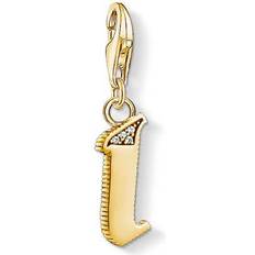 Thomas Sabo Charm Club Letter I Charm Pendant - Gold/White