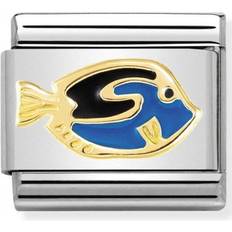 Nomination Composable Classic Link Blue Surgeonfish Charm - Silver/Gold/Blue/Black