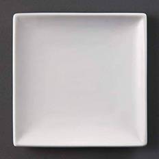 Porcelain Dessert Plates Olympia Olympia U153 'Square Plate - White (Pack of 12) Dessert Plate 12pcs