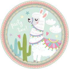 Amscan Plates Llama 8-pack