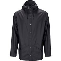 M - Women Rain Clothes Rains Jacket Unisex - Black