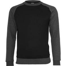 Urban Classics 2-Tone Raglan Crewneck - Black/Charcoal