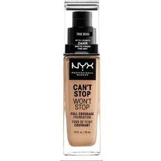 NYX Foundations NYX Can't Stop Won't Stop Full Coverage Foundation CSWSF08 True Beige