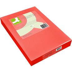 Red Office Papers Q-CONNECT Coloured Paper Bright Red A4 80g/m² 500pcs