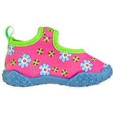 Textile Beach Shoes Playshoes Aqua - Flowers