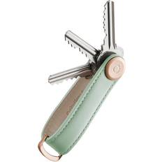 orbitkey Key Organiser Leather - Sage with Sage Stitching