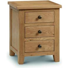 Julian Bowen Marlborough 3 Drawer Bedside Table 44x48cm