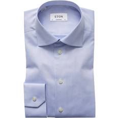 Etón Contemporary Fit Signature Twill Shirt - Light Blue