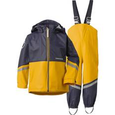 Unlined Rainwear Didriksons Waterman Kid's Set - Oat Yellow (502667-321)