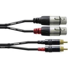 Cordial CFU FC 2XLR-2RCA 1.5m