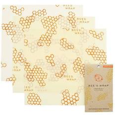Bee's Wrap Plastic Bags & Foil Bee's Wrap Large Wrap Beeswax Cloth 3pcs
