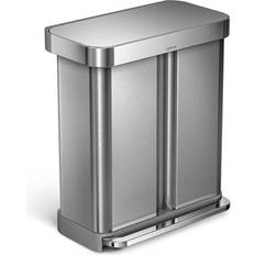 Simplehuman Rectangular Pedal Bin with Liner Pocket 58L