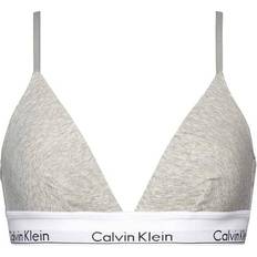 Calvin Klein Modern Cotton Lightly Lined Triangle Bralette - Grey Heather