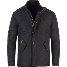 Blue Jackets Barbour Powell Quilted Jacket - Navy