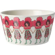 Red Breakfast Bowls Design House Stockholm Elsa Beskow Poppy Breakfast Bowl 13cm 0.5L