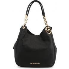 Michael Kors Lillie Large Pebbled Leather Shoulder Bag - Black