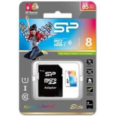 Silicon Power Elite microSDHC Class 10 UHS-l U1 85/15MB/s 8GB +Adapter