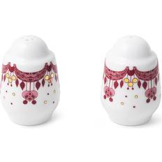 Porcelain - Red Spice Mills Bjørn Wiinblad Garland Salt and Pepper Set Salt Mill, Pepper Mill 6cm