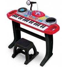 Big Steps Rockstar Keyboard Toys with Microphone & Stool