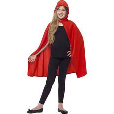 Smiffys Red Cape Hooded