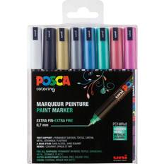 Uni Posca PC-1MR Extra Fine Bullet Metallic 8-pack