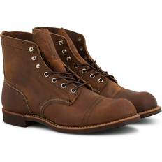 Block Heel - Men Lace Boots Red Wing Iron Ranger - Copper