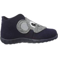 Wool First Steps Children's Shoes Superfit Happy - Dark Blue/Grey Estate