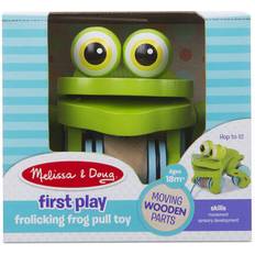 Pull Toys on sale Melissa & Doug First Play Frolicking Frog Wooden Pull Toy