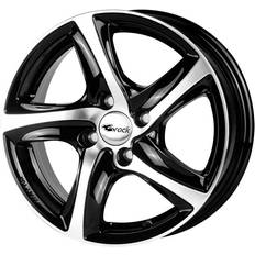 Brock B25 Gloss Black Polished 7x16 5/100 ET38 B63.4