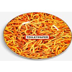 Porcelain - Red Dinner Plates Seletti Toiletpaper Spaghetti Dinner Plate 27cm