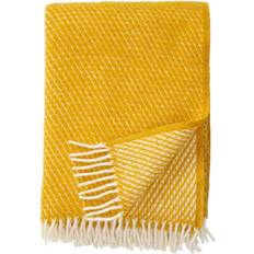 Klippan Yllefabrik Velvet Blankets Yellow (200x130cm)