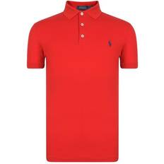 Polo Ralph Lauren Red Polo Shirts Polo Ralph Lauren Slim Fit Stretch Mesh Polo Shirt - Red