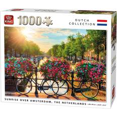 King Classic Jigsaw Puzzles King Dutch Collection Sunrise Over Amsterdam 1000 Pieces