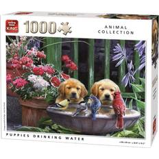 King Animal Collection Puppies Drinking Water 1000 Pieces