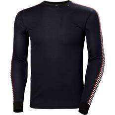 Men - Skiing Base Layer Tops Helly Hansen Lifa Stripe Crew Men - Navy