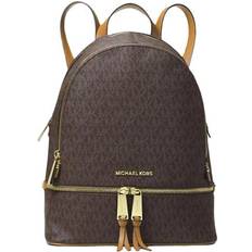 Michael Kors Rhea Medium Logo Backpack - Brown