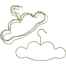 Gold Storage Rice Small Cloud Shaped Clothes Hanger 5pcs