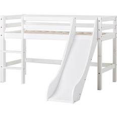 HoppeKids Basic Halfhigh Bed with Ladder & Slide 68.9x66.1"