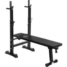 tectake Weight Bench with Barbell Rack