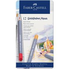 Water Based Aquarelle Pencils Faber-Castell Goldfaber Aqua Watercolour Pencil Tin of 12