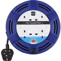 Blue Power Strips & Extension Cords Masterplug MCT1010/4BL 4-way 10m