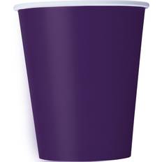 Birthdays Paper Cups Unique Party Paper Cup Deep Purple 8-pack