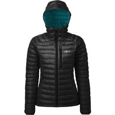 Slim - Women Outerwear Rab Women's Microlight Alpine Jacket - Black/Seaglass