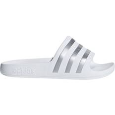 Adidas Slippers Children's Shoes adidas Kid's Adilette Aqua - Cloud White/Silver Metallic/Cloud White