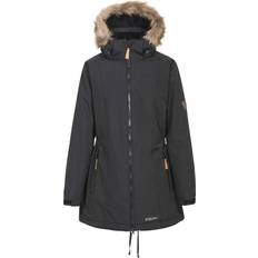 Trespass Clothing on sale Trespass Celebrity Fleece Lined Parka Jacket - Black