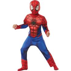 Fancy Dress Rubies Boys Deluxe Spiderman Costume